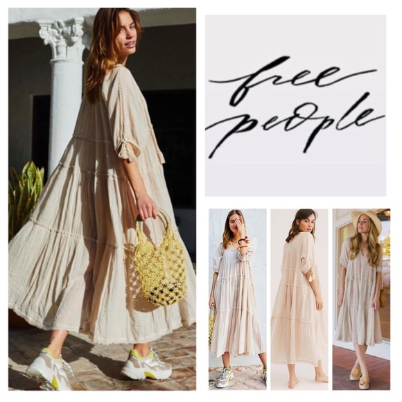 Free People Dresses & Skirts - Free People Celestial Skies Midi Dress.  NWT.